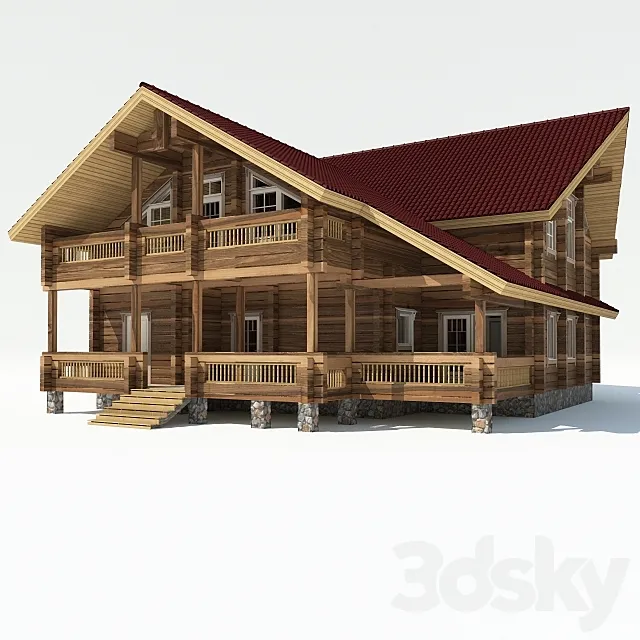 Wooden house 3DModel