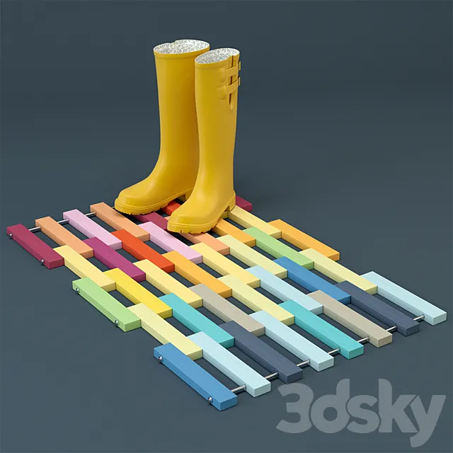 Wooden mat 3DModel Wooden mat 3DModel