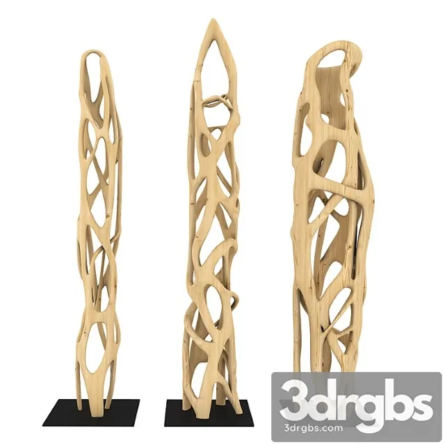 Wooden  of sahta maoli 3D Model Download