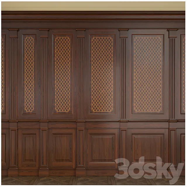 Wooden panel .02 3DModel Wooden panel .02 3DModel