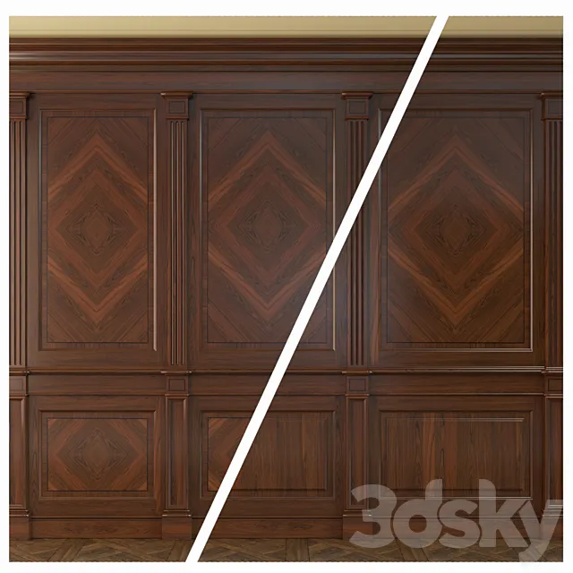 Wooden panel .33 3D Model Wooden panel .33 3D Model