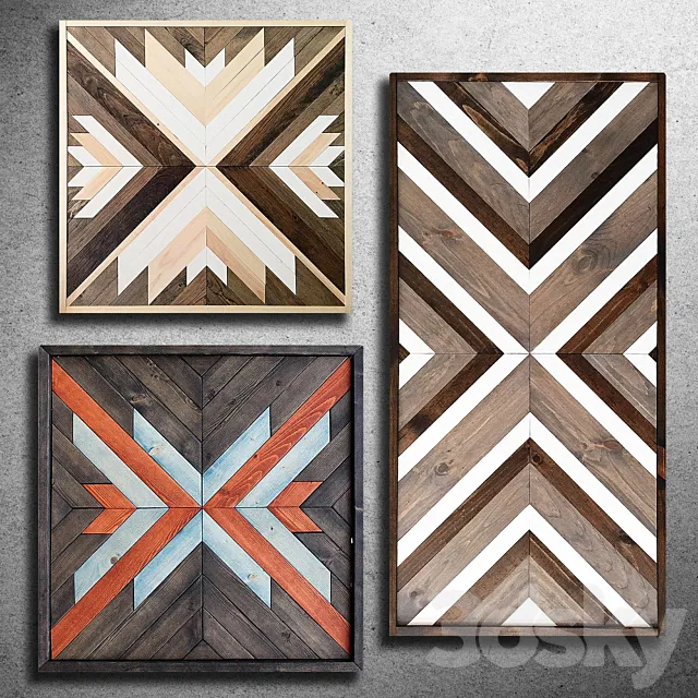 Wooden panel 79 3D Model Wooden panel 79 3D Model