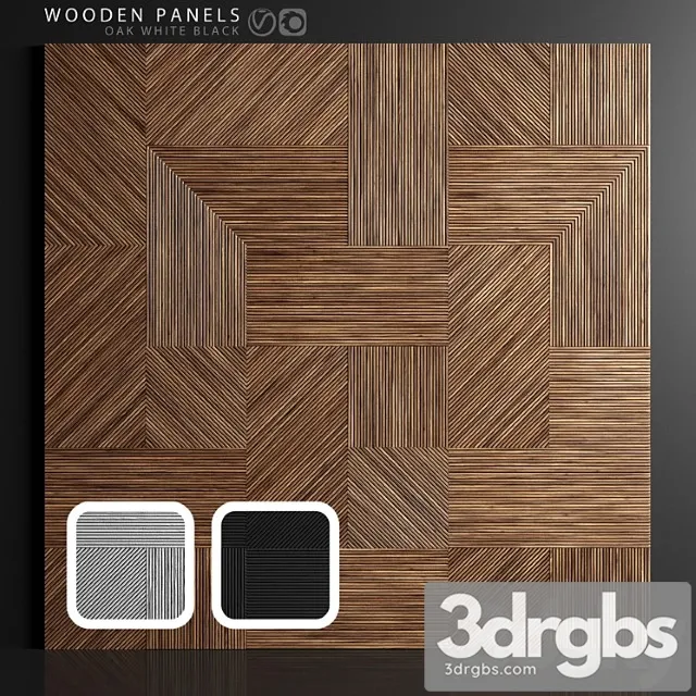 Wooden Panels 3 3D Model Download