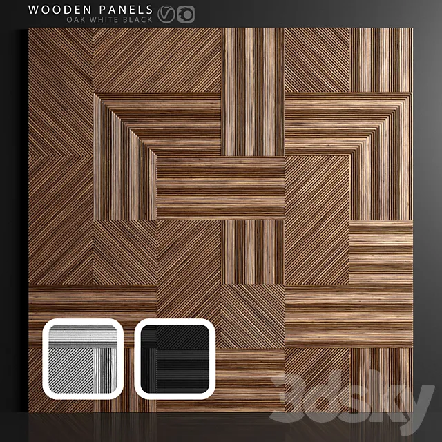 Wooden panels 3 3DModel Wooden panels 3 3DModel