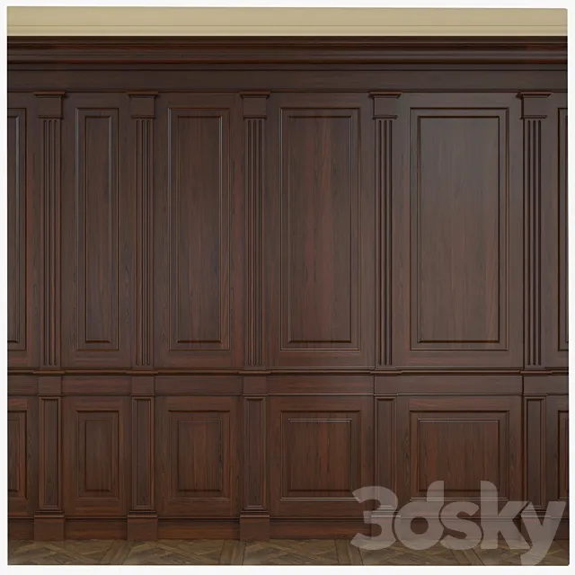 Wooden panels 3DModel Wooden panels 3DModel