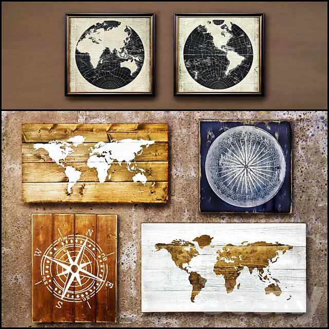 Wooden panels. Collection 14 3DModel Wooden panels. Collection 14 3DModel