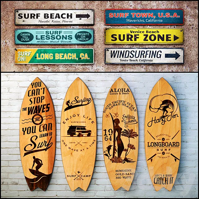 Wooden panels. Collection 16 3D Model Wooden panels. Collection 16 3D Model