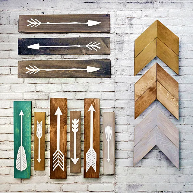 Wooden panels. Collection 18 3D Model Wooden panels. Collection 18 3D Model