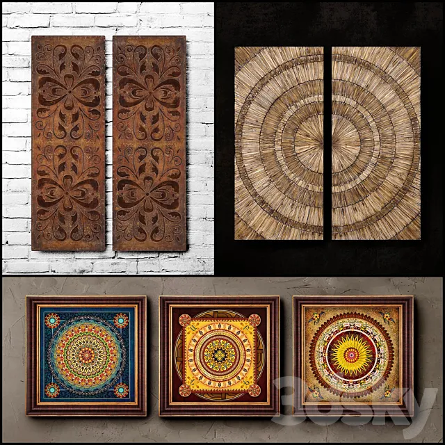 Wooden panels. Collection 35 3DModel Wooden panels. Collection 35 3DModel