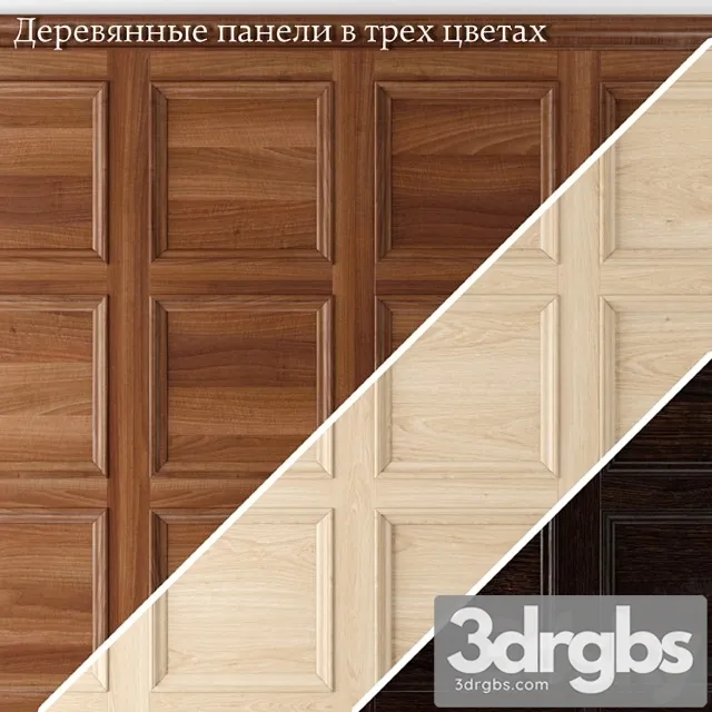 Wooden Panels In Classic Style 3D Model Download