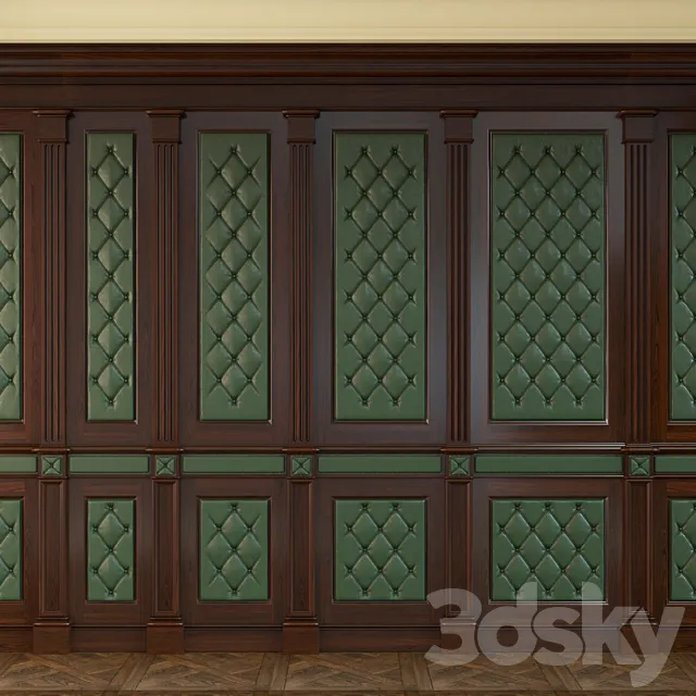 Wooden panels kozhey_02 3D Model Wooden panels kozhey_02 3D Model