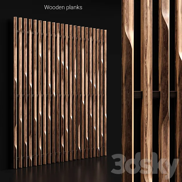 Wooden planks 3 3DModel Wooden planks 3 3DModel