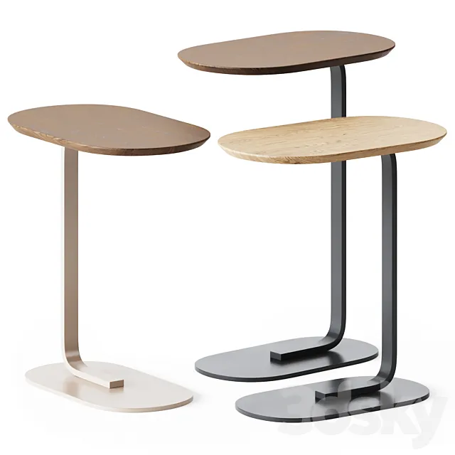 Wooden Relate Side Table by Muuto 3DModel