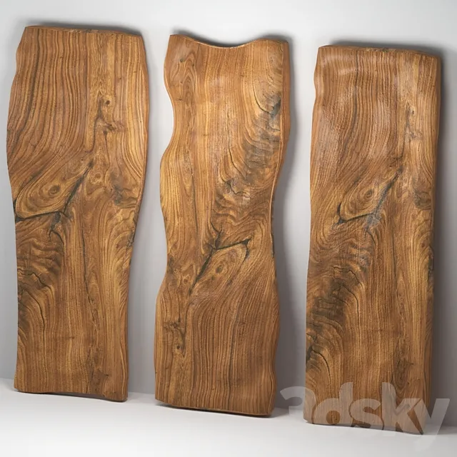 Wooden slabs 3D Model