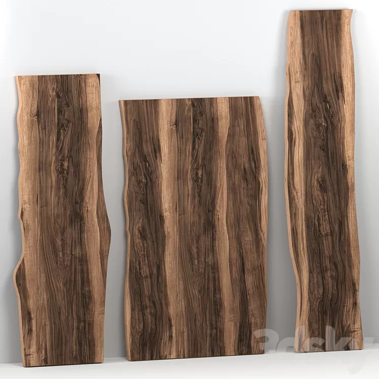 Wooden slabs 3D Model Wooden slabs 3D Model