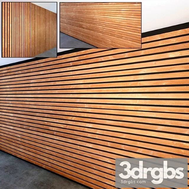 Wooden slats 2 3D Model Download