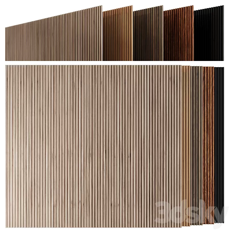 Wooden slats 3D Model Free Download