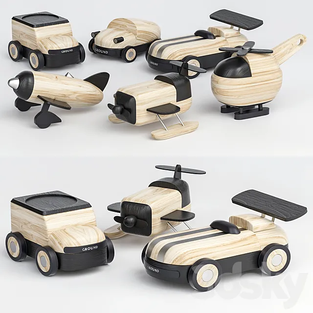 wooden toy 3D Model wooden toy 3D Model