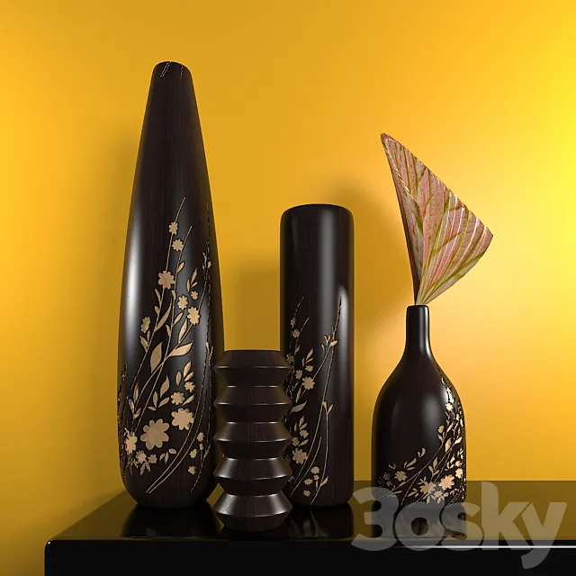 WOODEN VASE 3D Model