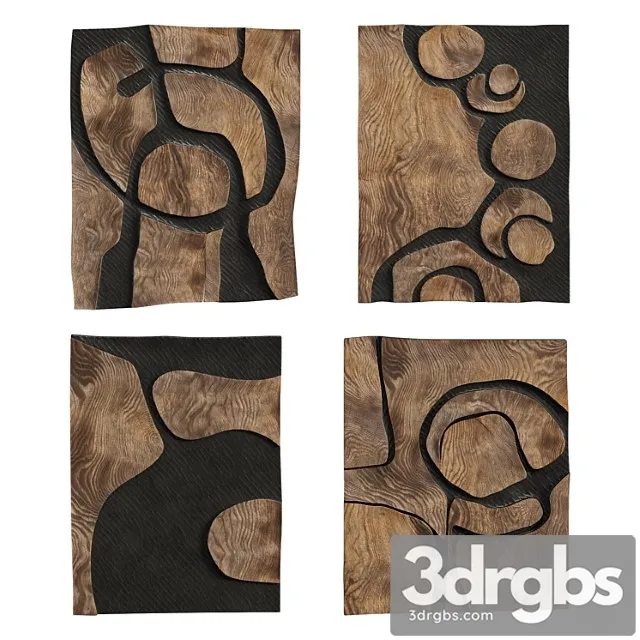 Wooden Wall Decoration By Fabian Ewert 3D Model Download