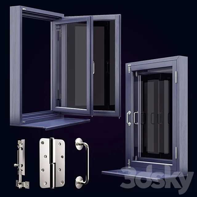 Wooden window 3DModel
