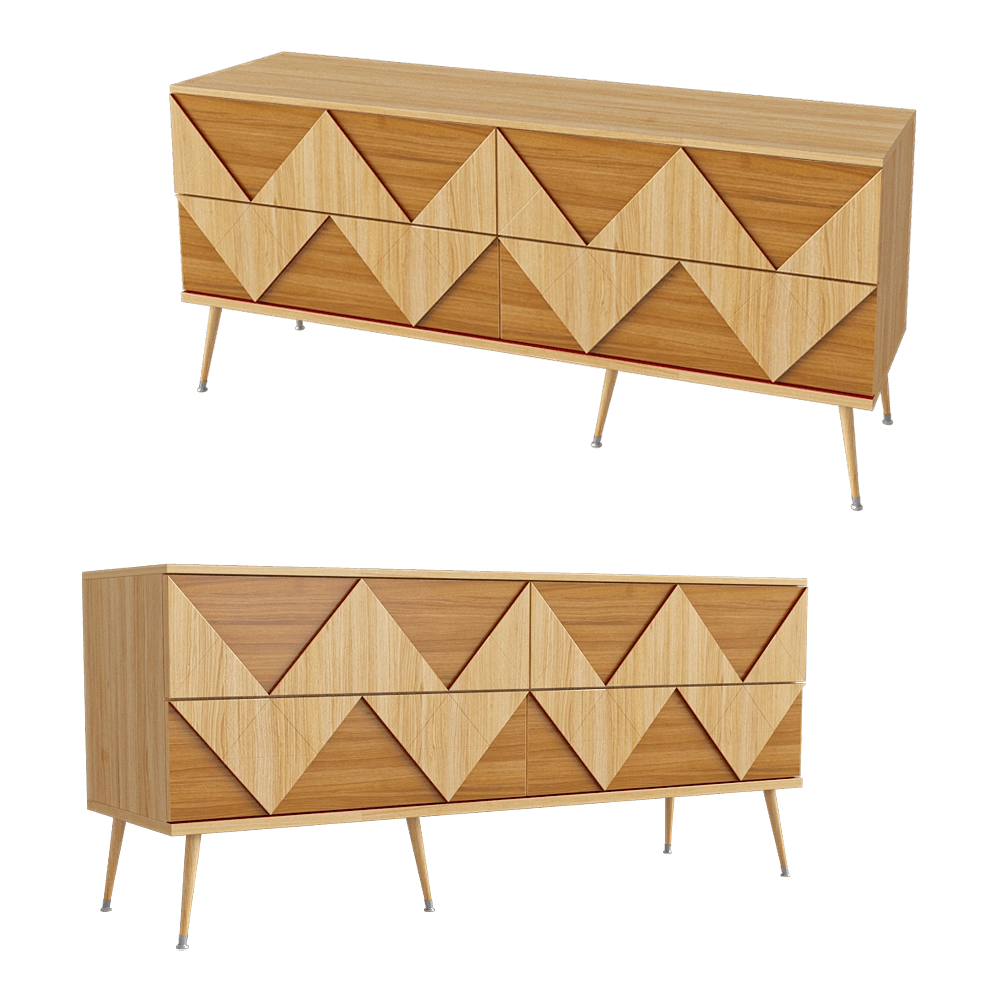 Woodi Furniture – Chest of drawers Granny Woo 3D Model