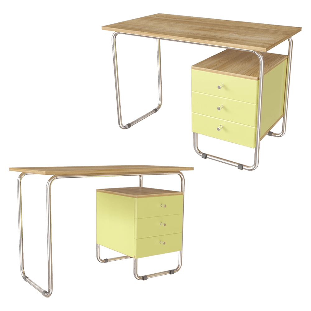 Woodi Furniture – School desk Bauhaus junior BHJWT-W 3D Model