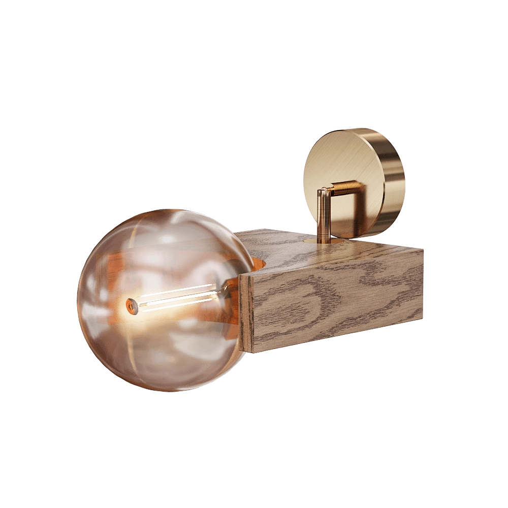 Woodled – Wall lamp Omega 3D Model Woodled – Wall lamp Omega 3D Model