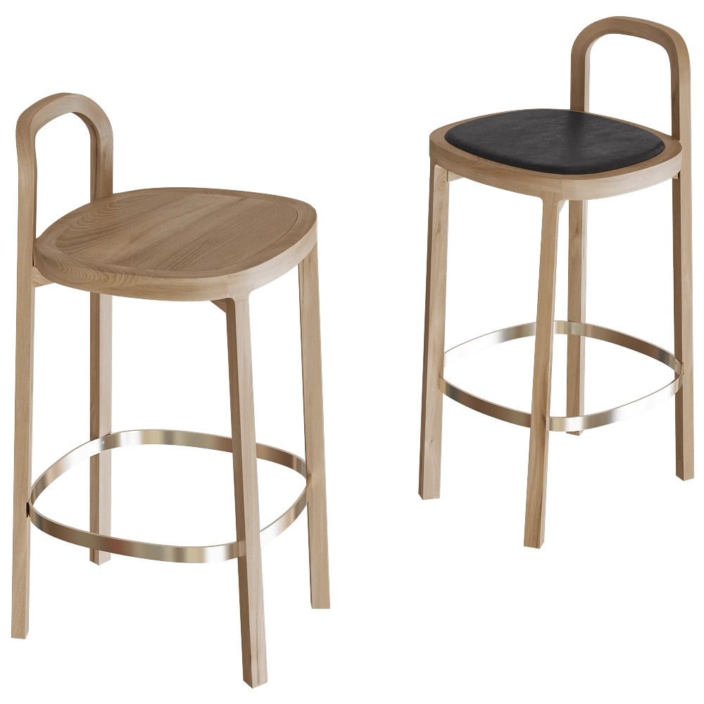 Woodnotes – Bar stool Siro 65 3D Model