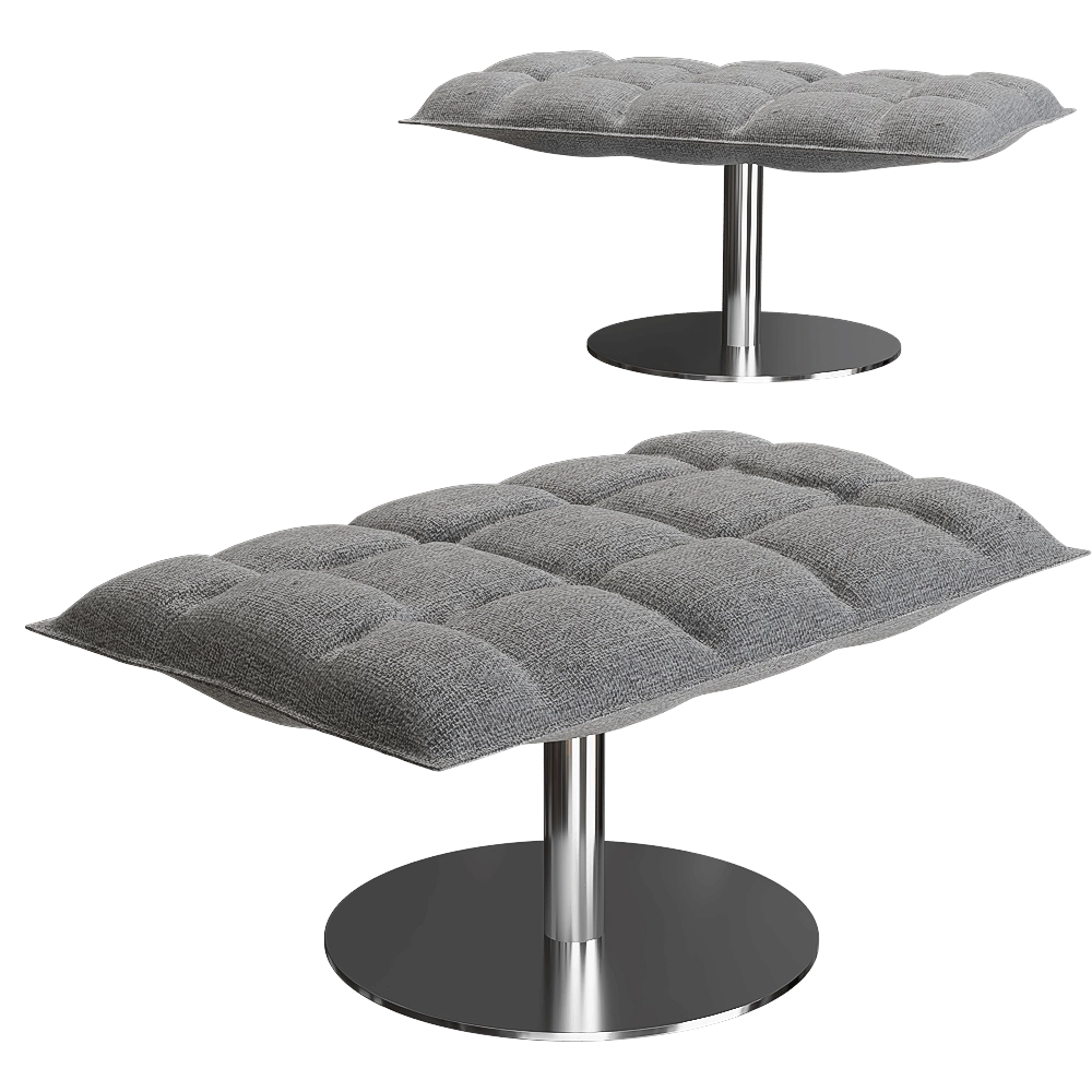 Woodnotes – Ottoman K Narrow with tubular feet 3D Model Woodnotes – Ottoman K Narrow with tubular feet 3D Model