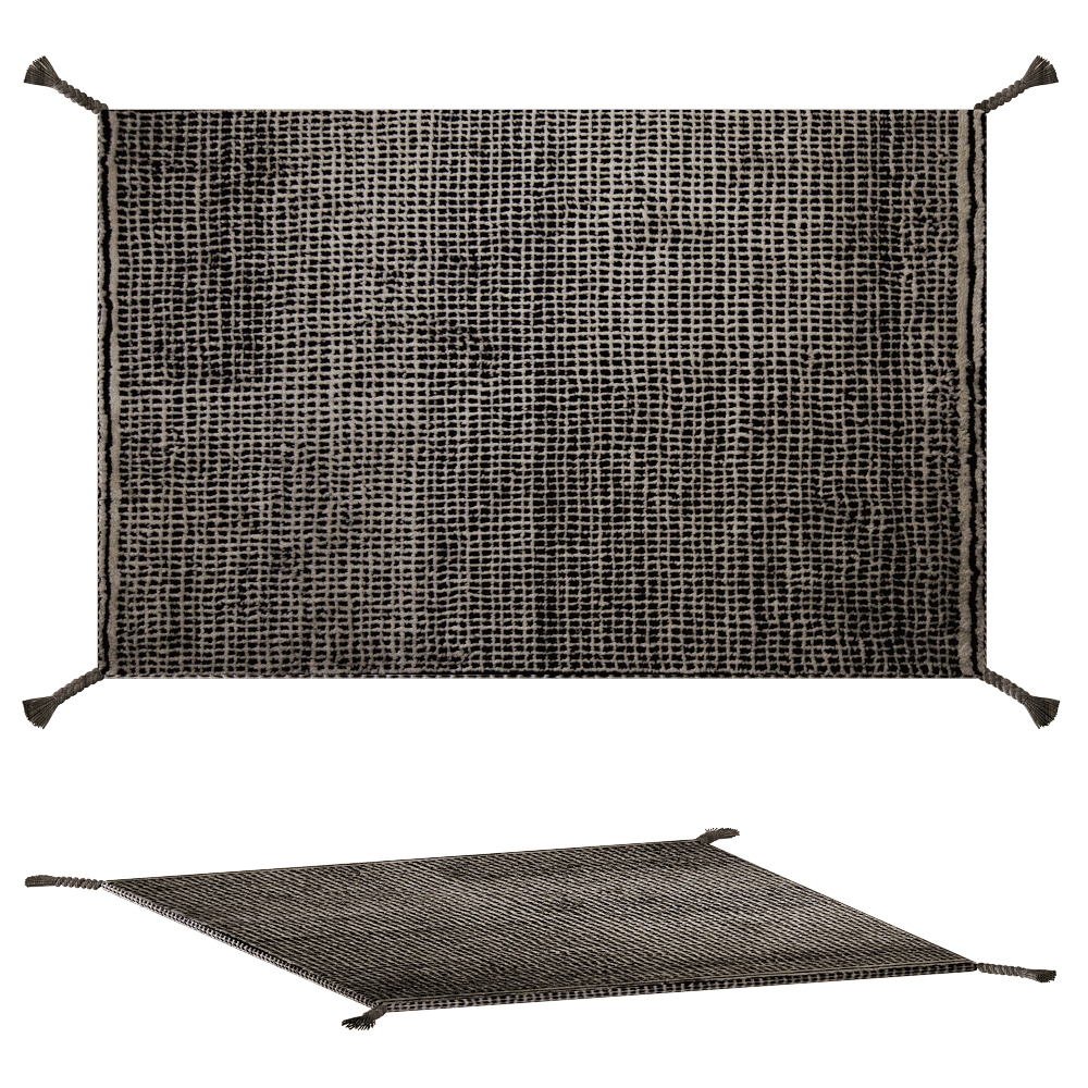 Woodnotes – Rug Grid white black 3D Model Woodnotes – Rug Grid white black 3D Model