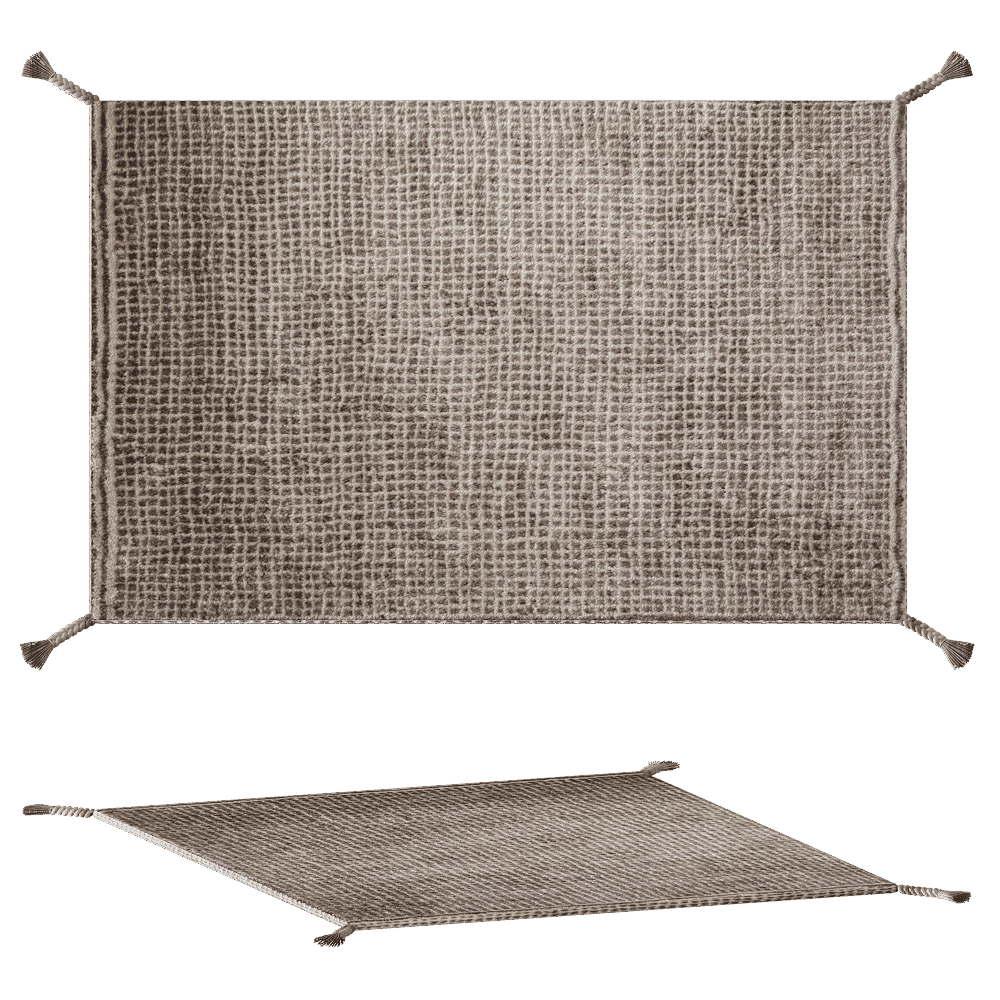 Woodnotes – Rug Grid white-light grey 3D Model Woodnotes – Rug Grid white-light grey 3D Model