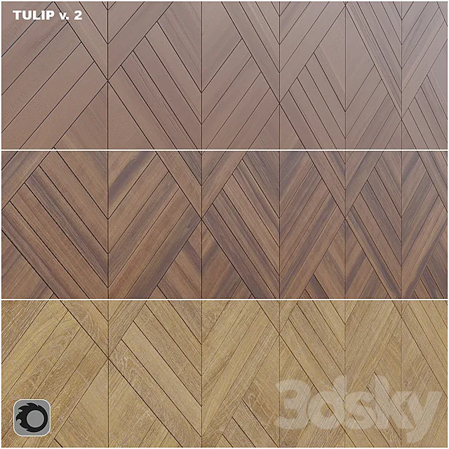 WoodWalls – Tulip v.2 3DModel