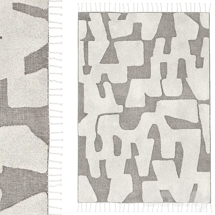 Wool and cotton carpet Launity 3D Model Free Download