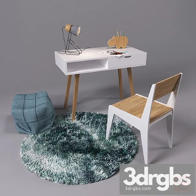 Work desk with decor Work desk with decor