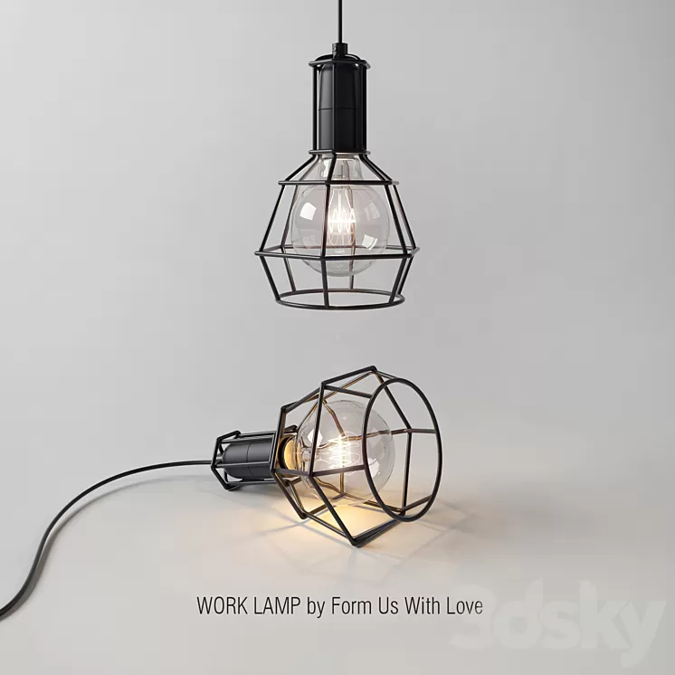 Work Lamp 3D Model Work Lamp 3D Model