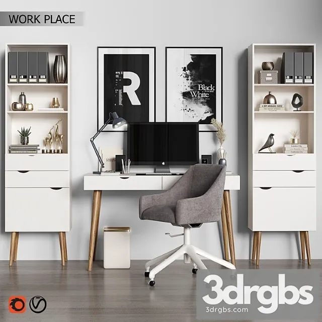 Work place 07 2 3D Model Download