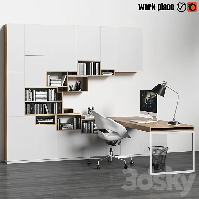 work place07 3DModel