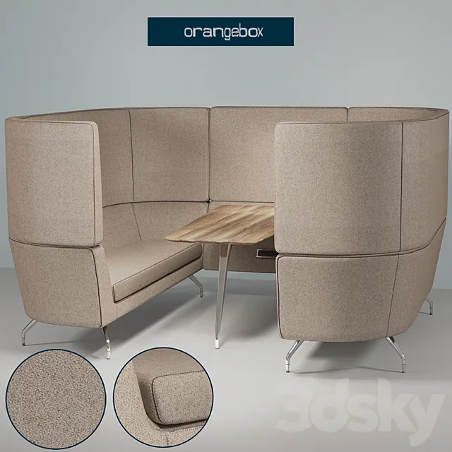 Work Sofa Orangebox Swtch-59HB 3D Model