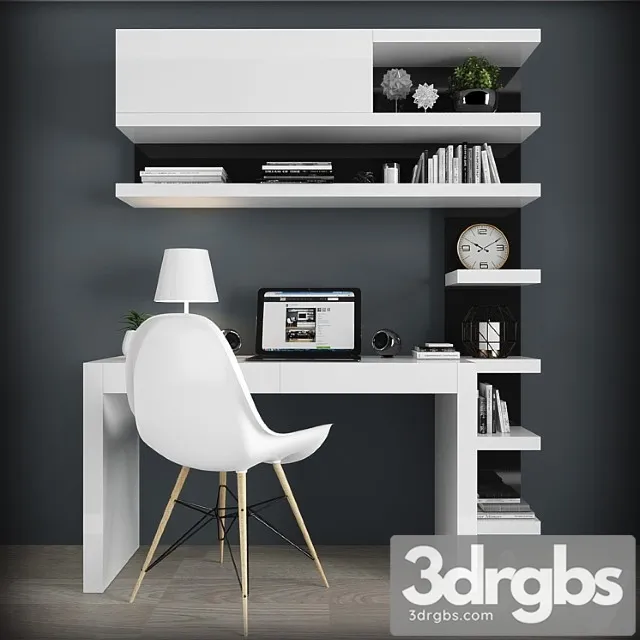 Work zone set 03 2 3D Model Download