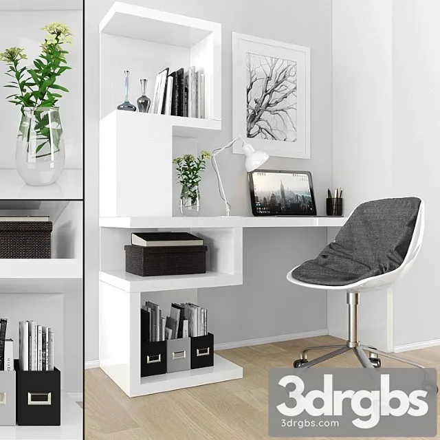 Work zone set 034 2 3D Model Download