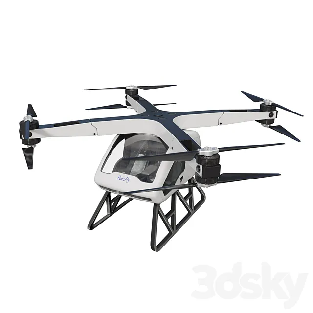 Workhorse Surefly Air taxi 3D Model