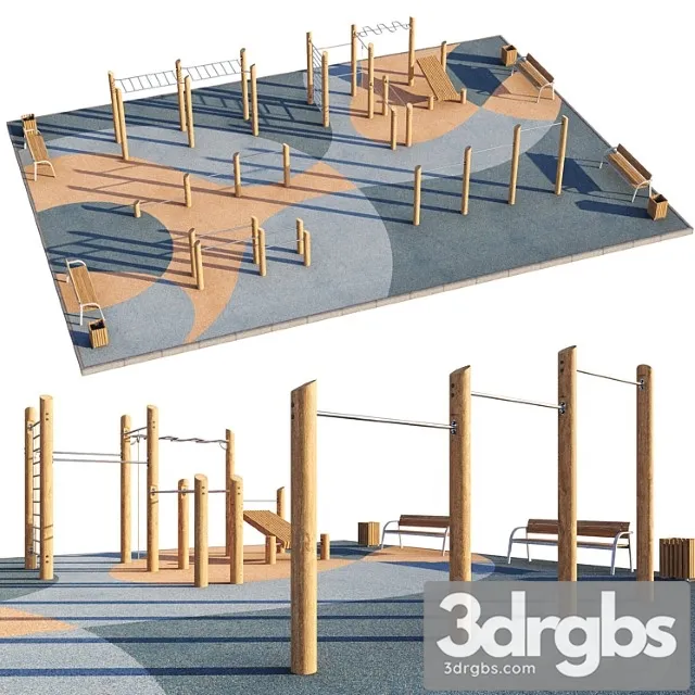 Workout Sports Ground Playground 3D Model Download