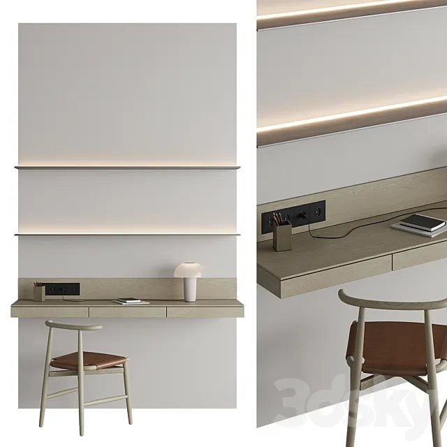 Workplace 007 3D Model Workplace 007 3D Model