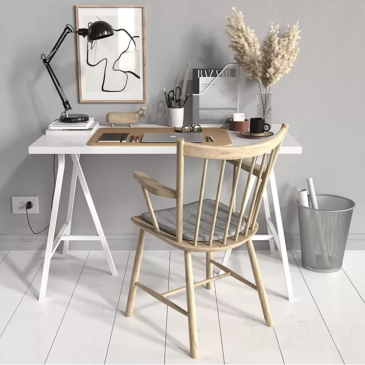 Workplace 02 3D Model Workplace 02 3D Model