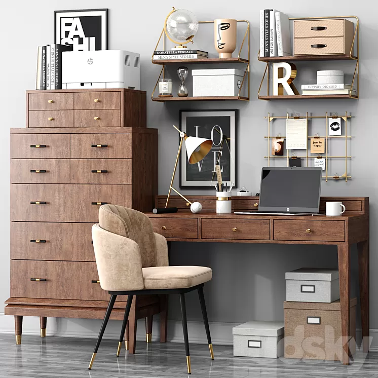 Workplace 03 by Rooma Design 3D Model Workplace 03 by Rooma Design 3D Model