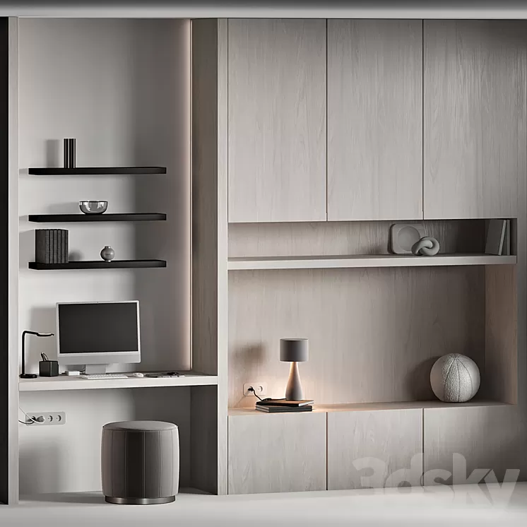 Workplace 053 3D Model Free Download