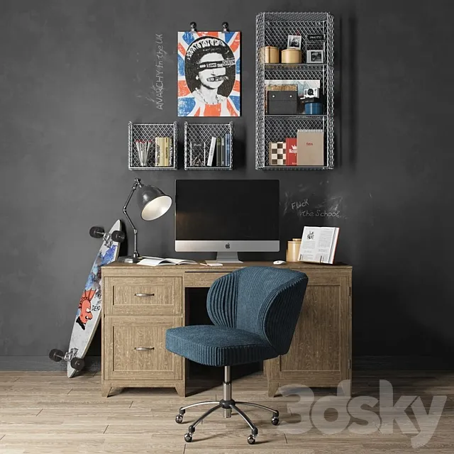 Workplace №1 3D Model