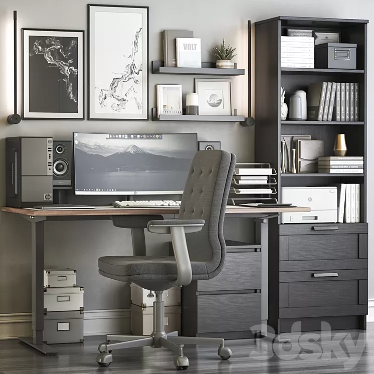 Workplace 102 3D Model Workplace 102 3D Model