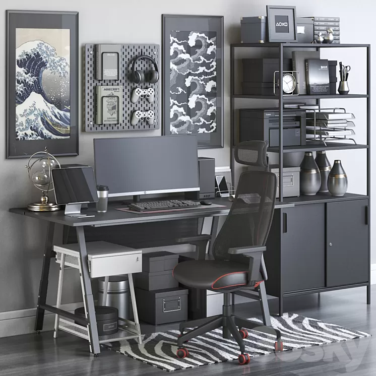 Workplace 139 3D Model Free Download